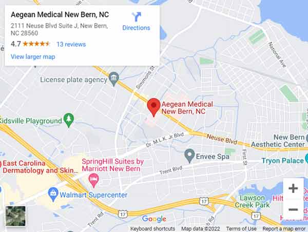 Get Directions to MedSpa in New Bern, NC